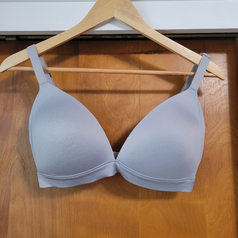 Auden™ Women's Lightly Lined Wirefree Lounge Bra - 34D Light Gray